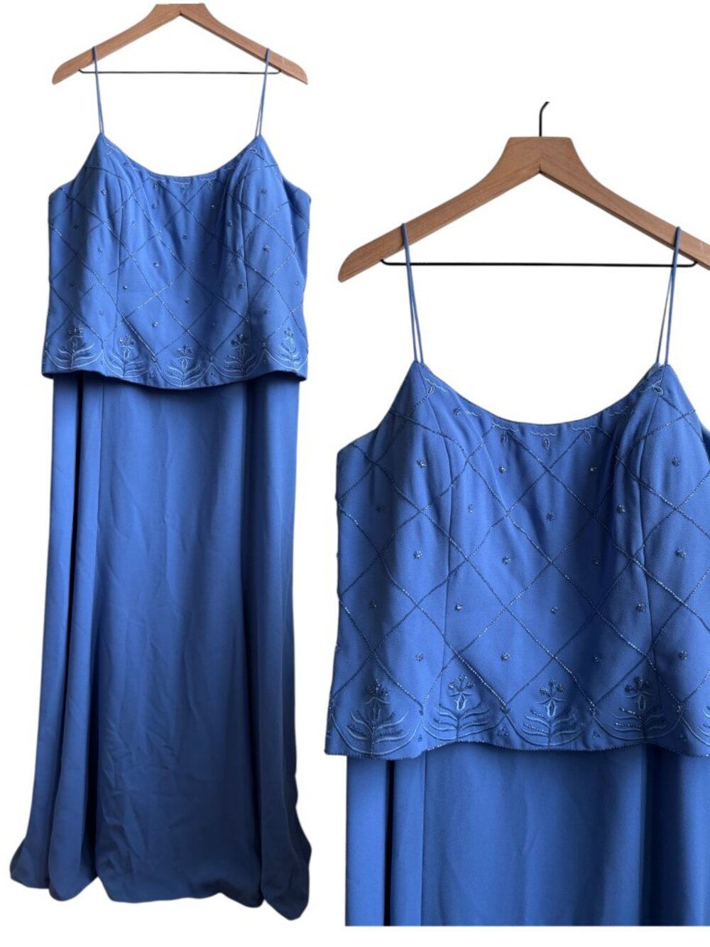 Karen Miller Beaded Embellished Evening Gown Formal Dress MOB Size 20 Plus